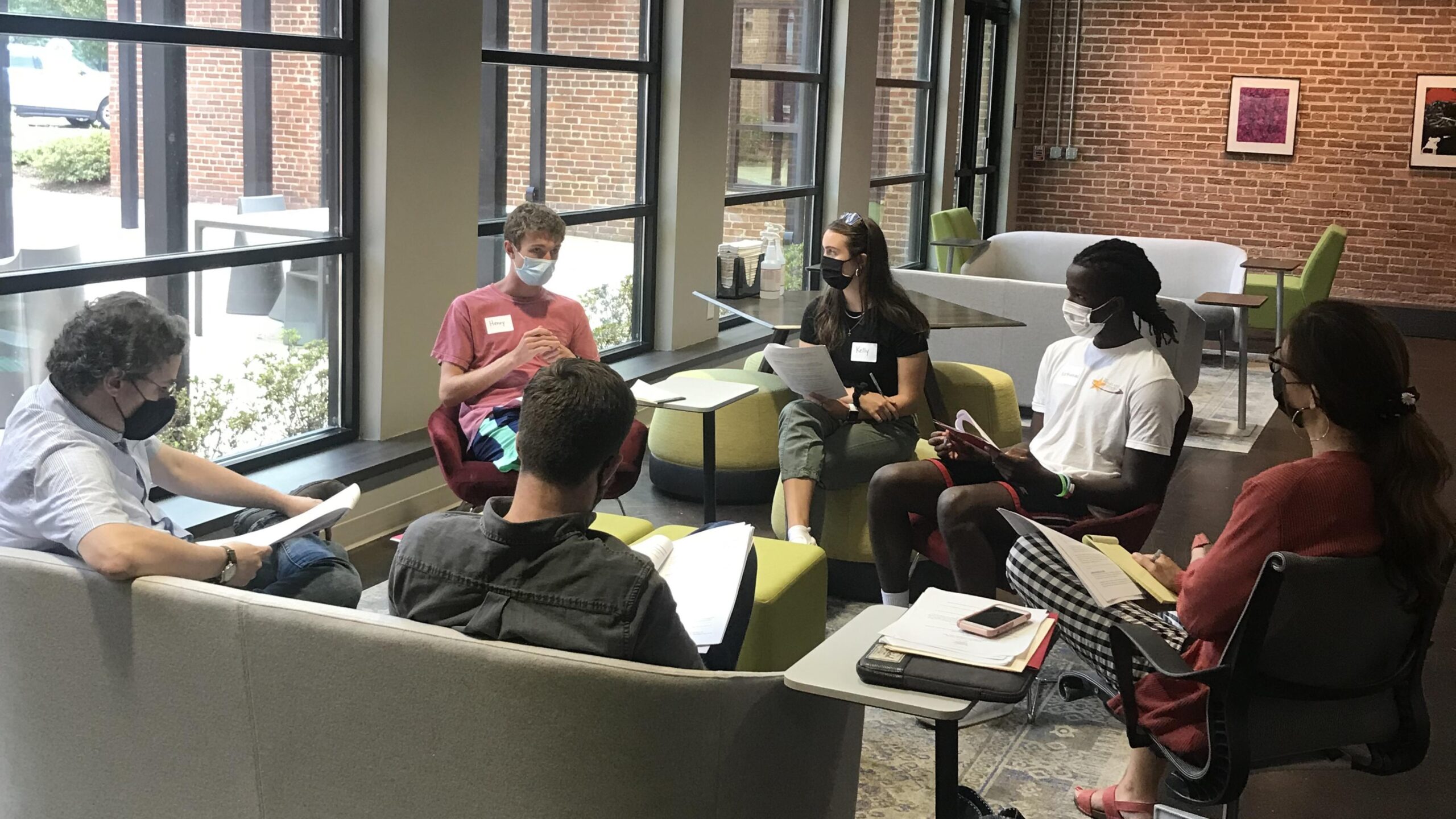 Group Discussion at the Jay Hurt Hub.