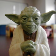 Yoda image with blurred background