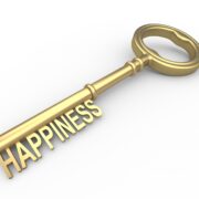 key to happiness stock image.