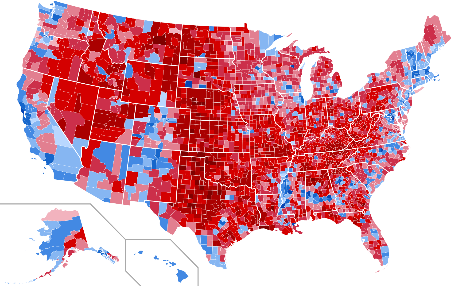 map of us election