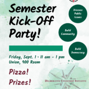 DCI Semester Kickoff Party Flyer
