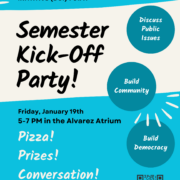 Flyer for Semester Kick-Off Party.