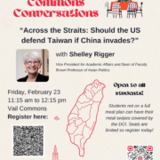 DCI Poster for Commons Conversation with Shelley Rigger