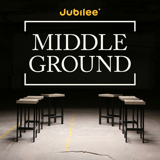 Image with six chairs and the text Jubilee Middle Ground.