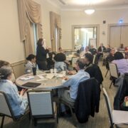 Participant presenting at conference