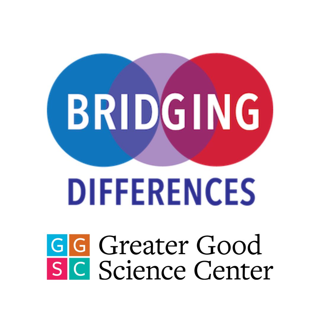 Bridging differences logo from Greater Good Science Center