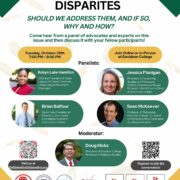 Poster for Income and Wealth Disparities Forum.
