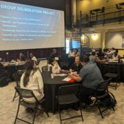 Photo of faculty members at the DCI's Deliberative Pedagogy (DeeP) Collaborative Orientation Workshop (Summer 2024)