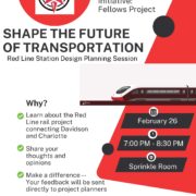 Flyer for Red Line Station Conversation.