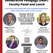 DeeP panel flyer.