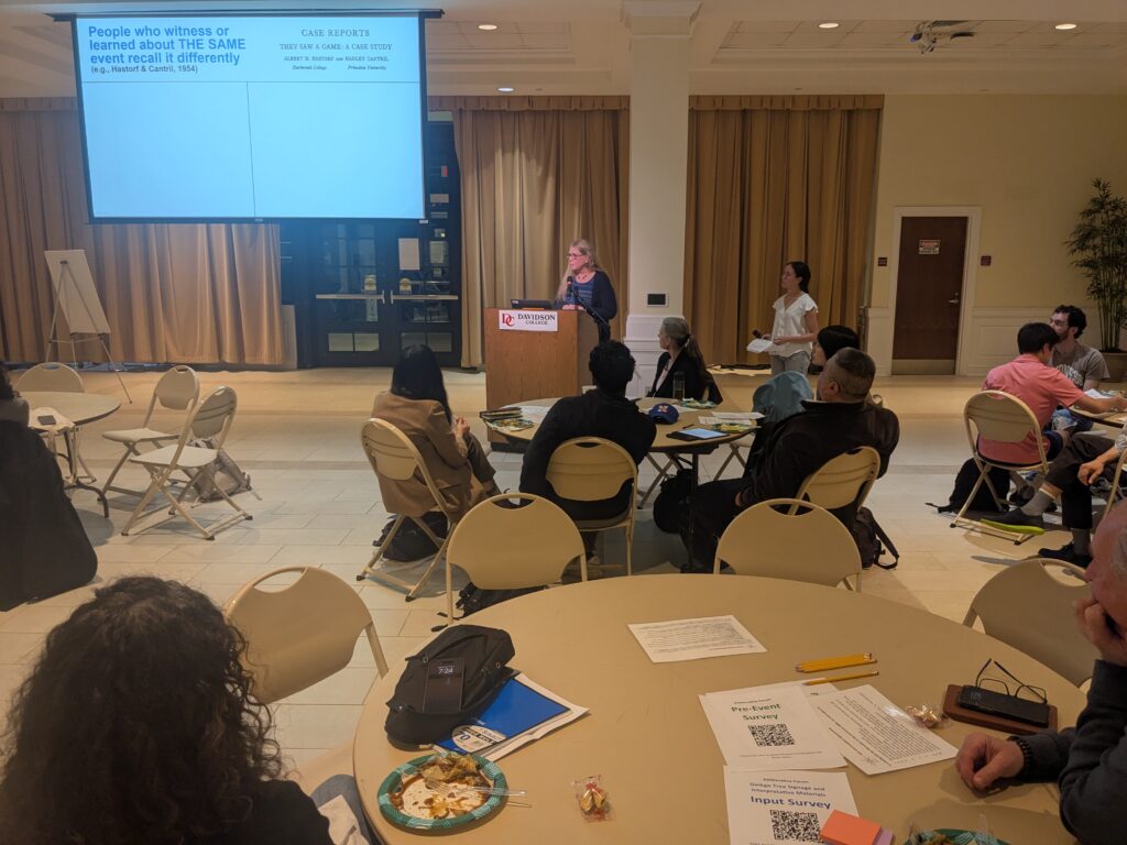 photo of Dr. Multhaup presenting