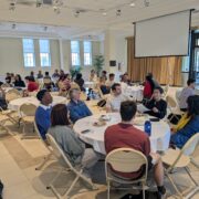 discussion tables at event