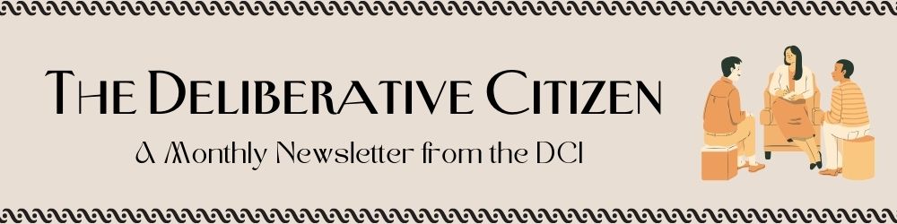 The Deliberative Citizen banner.