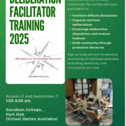 Flyer for Deliberation Training Program